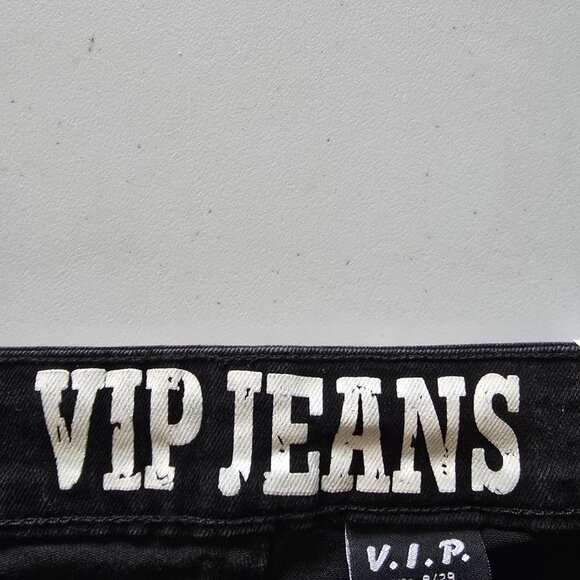 NWT VIP Jeans Wide Leg Cargo Pants Y2K Size J9 Black Streetwear - Picture 3 of 8